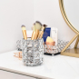 Crystal Brush Holder Silver B-CBH-S 00252