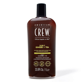 American Crew 3-in-1 Ginger+Tea Shampoo, Conditioner33.8 oz