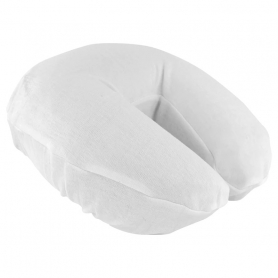Dukal Flannel Fitted Face Rest Cover White 25/Bag 900548