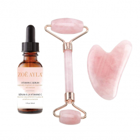 Zoe Ayla Vitamin C Serum, Quartz Roller &Gua Sha SSC020-VCRQ