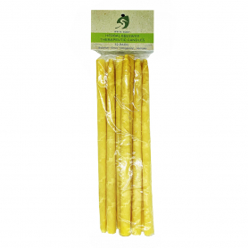 White Egret Herbal Beeswax Therap Candles 1/2", 12Pk 02143