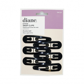 Diane By Fromm Snap Clips Black 6PK D6721 / 03009