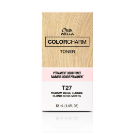 Wella Color Charm Hair Toner T27 M. Beige Blonde 1.4oz 06689