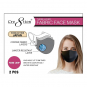 Cre8tion Fabric Face Mask 3 Layer White 2PK 10406