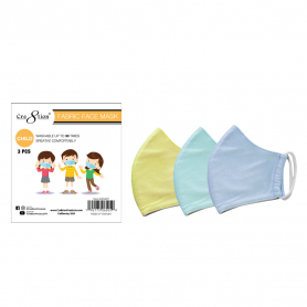 Cre8tion Fabric Face Mask Mix Color 3 PK Child 10407