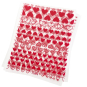 Red Love Heart Nail Stickers Set 6pcs 18050