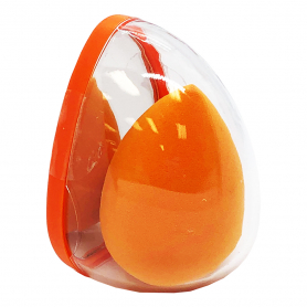 Silkline Makeup Sponge & Mirror Orange SPONGESPC 02778