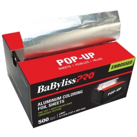 BaBylissPRO Pop-Up Pre-Cut Foil Sheets LT 500PC BESPOP58UCC