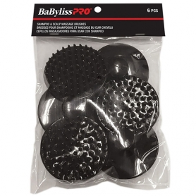 BaBylissPRO Shampoo & Scalp Massage Brushes 6pcs - 37510