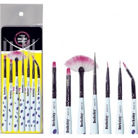 Berkeley 7 Style Nail Art Brush Set, Dotted Handle AB527-DT