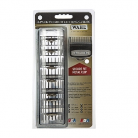 Wahl 8-PK Premium Cutting Guide Size 1-8 W/Organizer 53110