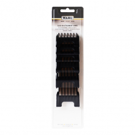 Wahl Slide-On Attachment Combs 6PK Black 53158