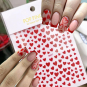 3D Love Heart Nail Art Sticker Decals Mixied Size 60630