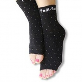 Ultra Collection Pedi-Sox Solid Black PSL-622