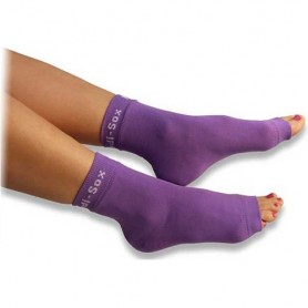 Ultra Pedi-Sox Solid Violet/White Logo PSL-628