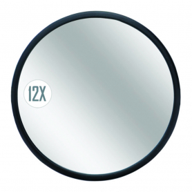 Barbasol Suction Cup 12X Magnifying Mirror 5" CBG1-9500-BLK