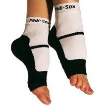 Mary Jane's Pedi-Sox Mid-Weight White/Black Sole 901-MJ