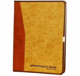 Daniel Stone Beige-Tan Leather Appointment Book 200pgs AB214