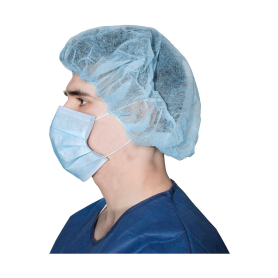 Dukal Bouffant Cap 24" Blue 100ct. 324B 01750