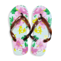 Flower Design Flat Top Sandal Small Size 5-6 FT480B-S 00480