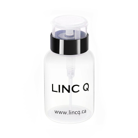 Linc Q Clear Bottle Push Down Empty Lockable 220 ml 00220