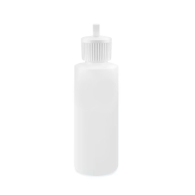 Natural Cylinder Bottles - 4 oz, Flip Top Cap 14500