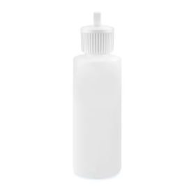 Natural Cylinder Bottles - 8 oz, Flip Top Cap 14501