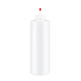 Plastic Squeezable Cylinder Bottle 8 oz 18124