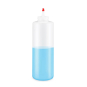 Plastic Squeezable Cylinder Bottle 8 oz 18124