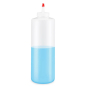 Plastic Squeezable Cylinder Bottle 32 oz 18127