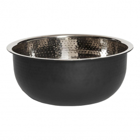 Noel Asmar Pedi Bowl Hammered Stainless Steel Black PB3014B