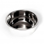 Noel Asmar Pedi Bowl Hammered Stainless Steel W/WhitePB3014W