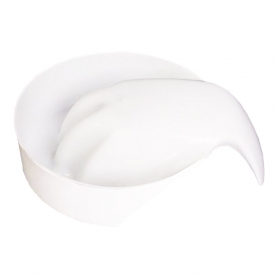 Berkeley Manicure Bowl - Stacable Soft Plastic-White MB303WH