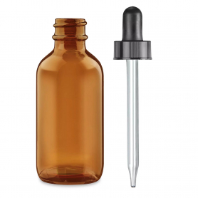 Glass Dropper Bottles 4 oz - Amber 4311A