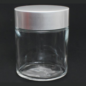 Berkeley Clear Glass Jar With Aluminum Cap 100 ml BT144SV