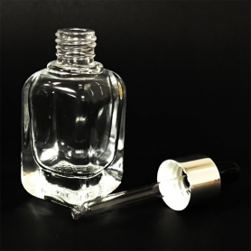 Heavy Duty Square Bottle Dropper Ultra Clear 43 ml BT202CL