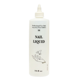 16oz Labeled Bottle With Cap - Nail Liquid - LB514