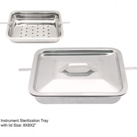 MBI-951 Instruments SterilizingTray with Cover 10"x8"x2"