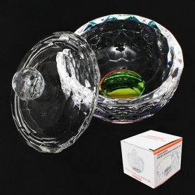 Berkeley Round Engraved Cut Crystal Jar 2oz PJ137