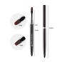 Gel Extension Builder Brush Set 2Pcs Round & Flat 00564