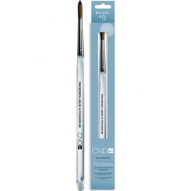 CND ProSeries Liquid & Powder Brush Round #8 12012