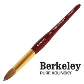 Berkeley Pure Kolinsky Brush 6S-RedWood/Gold #24, NB341A-24