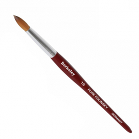 Berkeley 16 Pure Kolinsky Red Oak Wood Brush Chrome NB34116