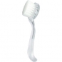 Facial Cleaning Brush, Clear Handle - White Silk Hair 00597