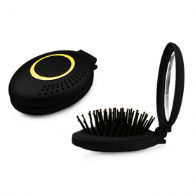 BaByLissPRO Pop Up Brush W/Mirror BK BESMIRDSPMQC 2544B