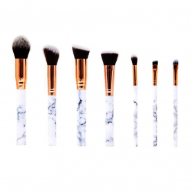 Zoe Ayla 7PC Marble Makeup Brush Set 7-MARBLE-W/00134