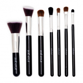 Zoe Ayla 7PC Makeup Brush Set Black Handle PRO-7-FACE/00769