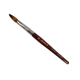 Spade Kolinsky Germany Acrylic Brush #18 Brown B-TS18BR