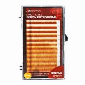 JB Synthetic Brow Extensions 0.10mm x (5,6,7,8 mm) - Blonde