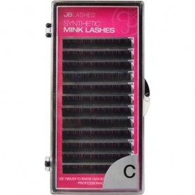 JB C-Curl, Mink Lashes, Black, 0.25 x 10mm JBMC2510